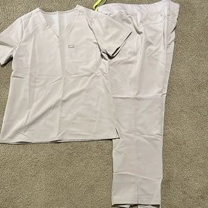 Figs Scrubs Set beautiful light gray color